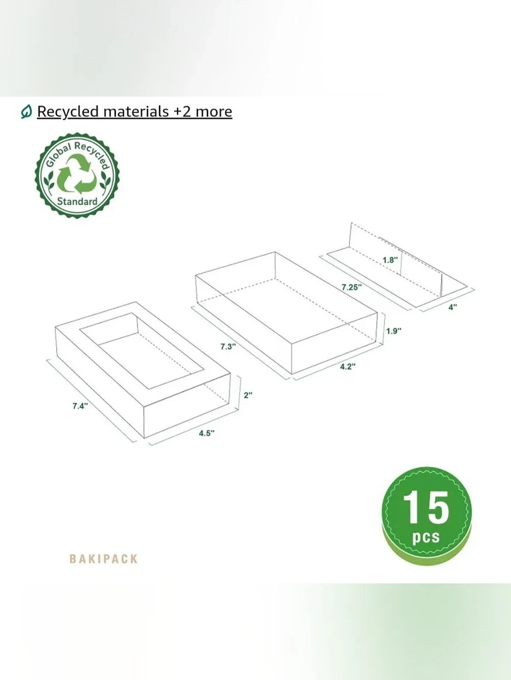 15 White Macaron Boxes with WindoWhite Decorative Display Box Set